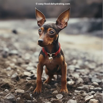 A young miniature pinscher