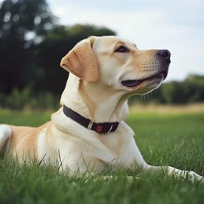 Dog wearing a Martingale collar