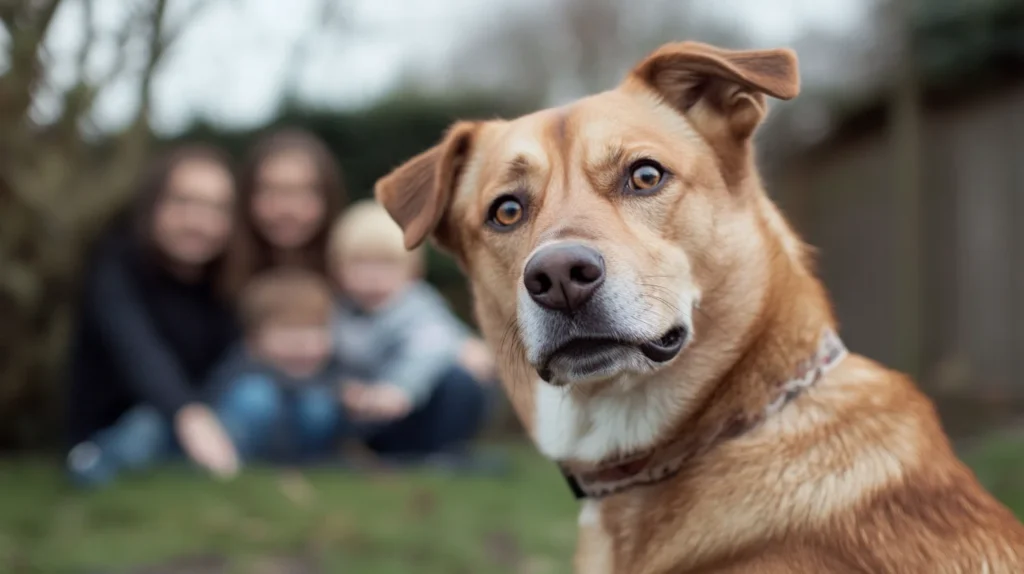 photo-bombing dog